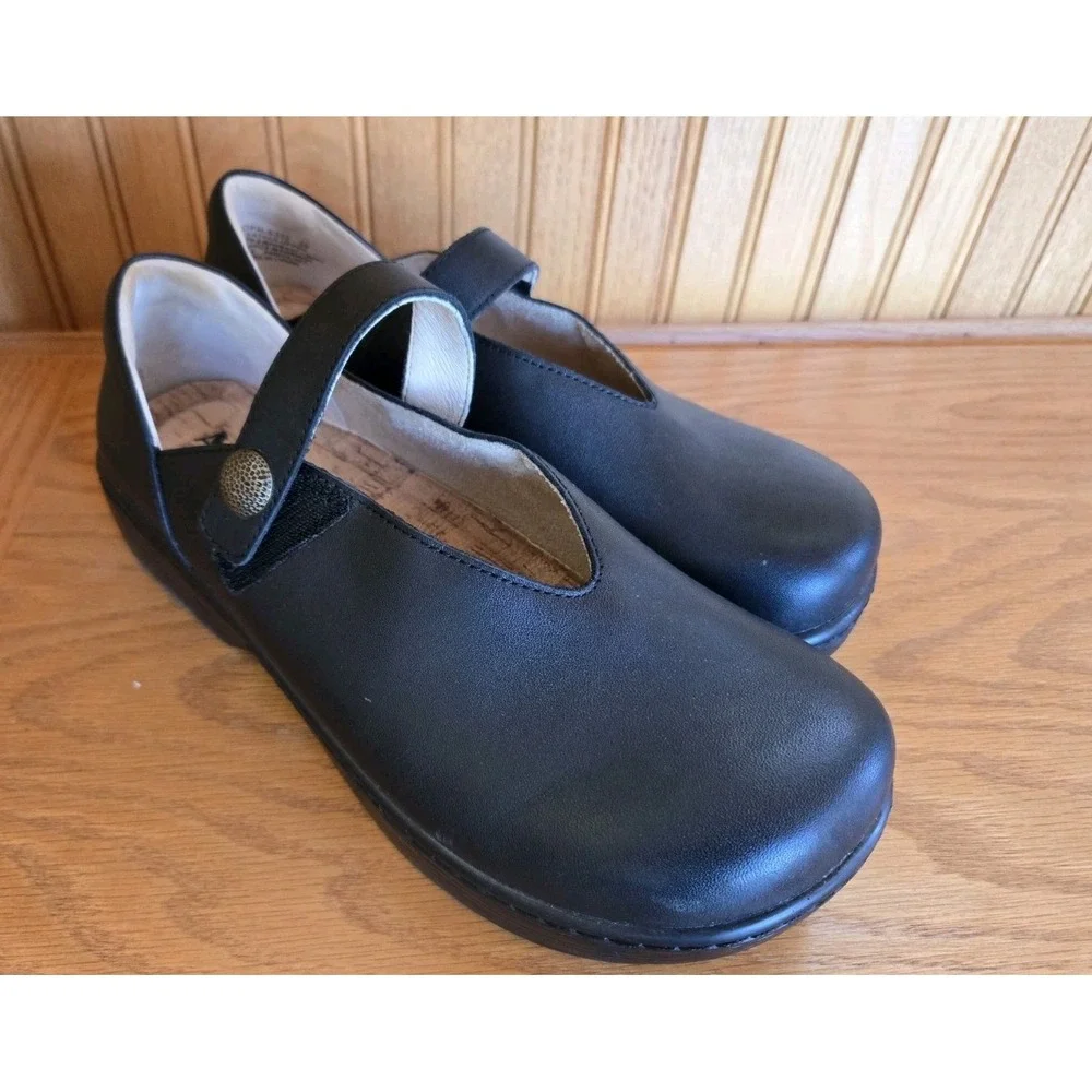 Alegria Ophelia Black Leather Shoe Clog Womens US 8 EU 38 Excellent Allegria - Picture 4 of 12
